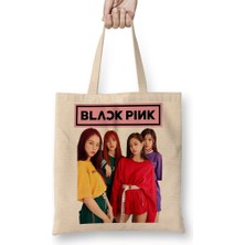 Baskı Dükkanı Blackpink 10 Bez Çanta Uzun Saplı