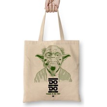 Baskı Dükkanı Star Wars Do Or Do Not Bez Çanta Uzun Saplı