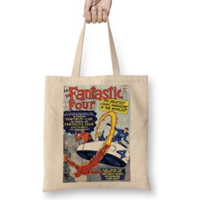 Baskı Dükkanı Fantastic 04 Bez Çanta Uzun Saplı