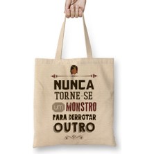 Baskı Dükkanı Frase Karma Bez Çanta Uzun Saplı