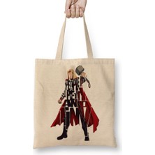 Baskı Dükkanı Thor Typography Bez Çanta Uzun Saplı
