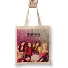 Baskı Dükkanı Blackpink 007 Bez Çanta Uzun Saplı