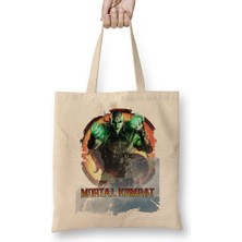 Baskı Dükkanı Quan Chi Mortal Kombat Game Bez Çanta Uzun Saplı