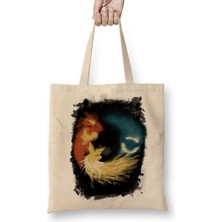 Baskı Dükkanı Fox Reeveelution Bez Çanta Uzun Saplı