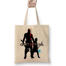 Baskı Dükkanı Kratos E Atreus Bez Çanta Uzun Saplı