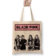 Baskı Dükkanı Blackpink 12 Bez Çanta Uzun Saplı