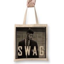 Baskı Dükkanı Swag Will Preta Bez Çanta Uzun Saplı