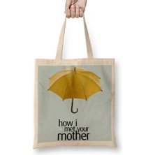 Baskı Dükkanı How I Met Your Mother 01 Bez Çanta Uzun Saplı