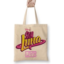 Baskı Dükkanı Soy Luna En Vivo Bez Çanta Uzun Saplı