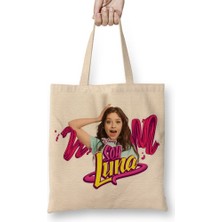 Baskı Dükkanı Soy Luna Bez Çanta Uzun Saplı