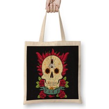 Baskı Dükkanı Rhcp Red Hot Chili Peppers Bez Çanta Uzun Saplı