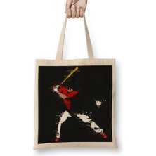 Baskı Dükkanı Basketbol Baseball Bez Çanta Uzun Saplı