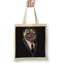 Baskı Dükkanı Gomez Addams The Faithful Creep Bez Çanta Uzun Saplı