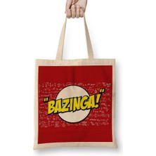 Baskı Dükkanı Bazınga Bez Çanta Uzun Saplı