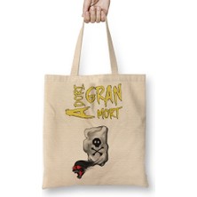 Baskı Dükkanı Sudden Death Rune Adorı Gran Bez Çanta Uzun Saplı