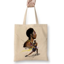 Baskı Dükkanı Colorful Of Kobe Bryant Bez Çanta Uzun Saplı