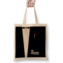 Baskı Dükkanı The Godfather Suit Bez Çanta Uzun Saplı