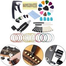 St Sports Gitar Aksesuarları Kiti 41 Adet Gitar Picks Dahil Capo Tuner Gitar Dize Set (Yurt Dışından)