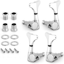 St Sports Bas Dize Tuning Pegs Makine Kafaları Tuner Elektrik Baslar Için Tuner Anahtarları 2L2R (Yurt Dışından)