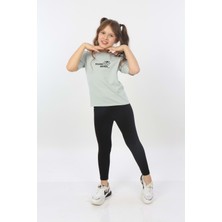 Toontoy Kids Toontoy Kız Çocuk Dreamy Garden Nakışlı Tişört