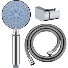 Ahlez Luna 5 Fonksiyonlu Duş Başlığı + Pvc Duş Hortumu + L Mafsal Duş Takımı