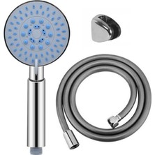 Ahlez Luna 5 Fonksiyonlu Duş Başlığı + Pvc Duş Hortumu + Mafsal Duş Seti