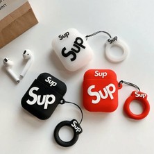 Bipower Bipower Airpods 1-2. Nesil Uyumlu Kılıf Sup Kırmızı