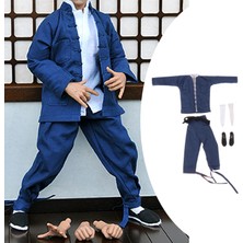 Vogue 1: 6 Ölçekli Çin Kongfu Costum Tang Suit Için 12IN Şekil Bebek Modeli Parçaları Mavi (Yurt Dışından)