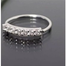 Begonia Accessories 925 Ayar Gümüş, Tam Tur Zirkon Taşlı 2 Adet Hızma Set