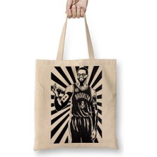 Baskı Dükkanı Basketbol Takımı Brooklyn Nets Deron Williams Bez Çanta Uzun Saplı