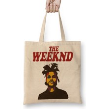 Baskı Dükkanı The Weeknd Bez Çanta Uzun Saplı