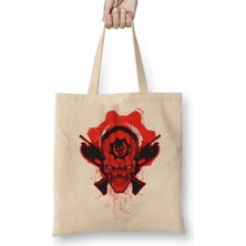 Baskı Dükkanı Lancer Na Carveira Gears Of War Bez Çanta Uzun Saplı