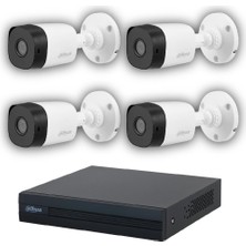 Dahua 4 Kameralı 20 Metre Gece Görüşlü Fullhd Güvenlik Kamera Seti