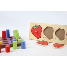 Işık Yayın Oyuncak Ahşap Büyükten Küçüğe Sıralama (Daktilo-Çilekli Puzzle)