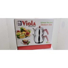 Viola Gme 0760 Çaydanlık Orta Küre Pembe-Fuşya 4 Prç.