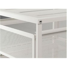 IKEA 3 Katlı Evrak Rafı Düzenleme Çekmecesi 30X56 cm Metal  Beyaz