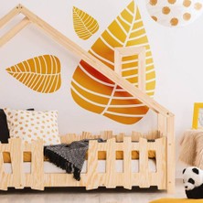MiniWood Galaxy Montessori Yatak Doğal Çam Çocuk Karyola