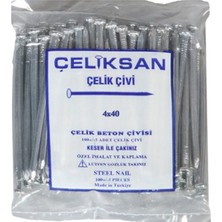 Çeliksan Çelik Beton Çivi Oluklu 4 x 40 100 Adet