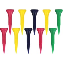 Zwinz 10 Paket Çeşitli Golf Tee Pin Şekli Plastik Golf Tee ile Üst Yastık 40MM (Yurt Dışından)