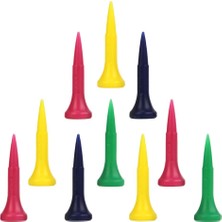 Zwinz 10 Paket Çeşitli Golf Tee Pin Şekli Plastik Golf Tee ile Üst Yastık 40MM (Yurt Dışından)