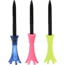 Zwinz 3 Parça Plastik Golf Tees Odaklı Kılavuz Dönebilen Flex Tees Dönebilen Tee (Yurt Dışından)
