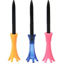Zwinz 3 Parça Plastik Golf Tees Odaklı Kılavuz Dönebilen Flex Tees Dönebilen Tee (Yurt Dışından)