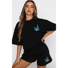 Trendypassion Kelebek Tasarım Spor Şort Takım