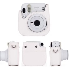 Shun Fujifilm Instax Mini 11 Için Kamera Kılıfı Cep Omuz Askısı ile Pu Deri Çanta (Yurt Dışından)