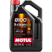 Motul 8100 X-Clean Efe 5W-30 5 Litre Motor Yağı (Üretim Yılı: 2023)