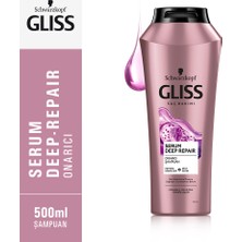 Gliss Serum Deep Repair Onarıcı Şampuan - Protein Kompleksi ve Hint İnciri ile 500 ml