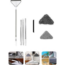Oliva Nero Set Üçgen Camsil Duvar Yüzey Cam Silme Aparatı Mop Mikrofiber Mikrofiber Toz Alma Baş Aparatı