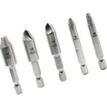 Royal Love 5 Adet Elimden Vida Extractor Set Kırık Vida Sökücü 1/4 Inç Hex Shank