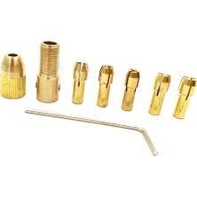 Royal Love 7 Parça 2.35MM El Elektrikli Matkap Ucu Chuck Kelepçe Collet Tutucu Aracı