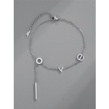 X-lady Accessories Gümüş Renk Love Kolye 946